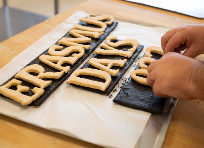 Jornadas Erasmus escritas con galletas